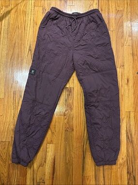 Daily Paper Nembo Pants Quilted Jogger Pants in Plum